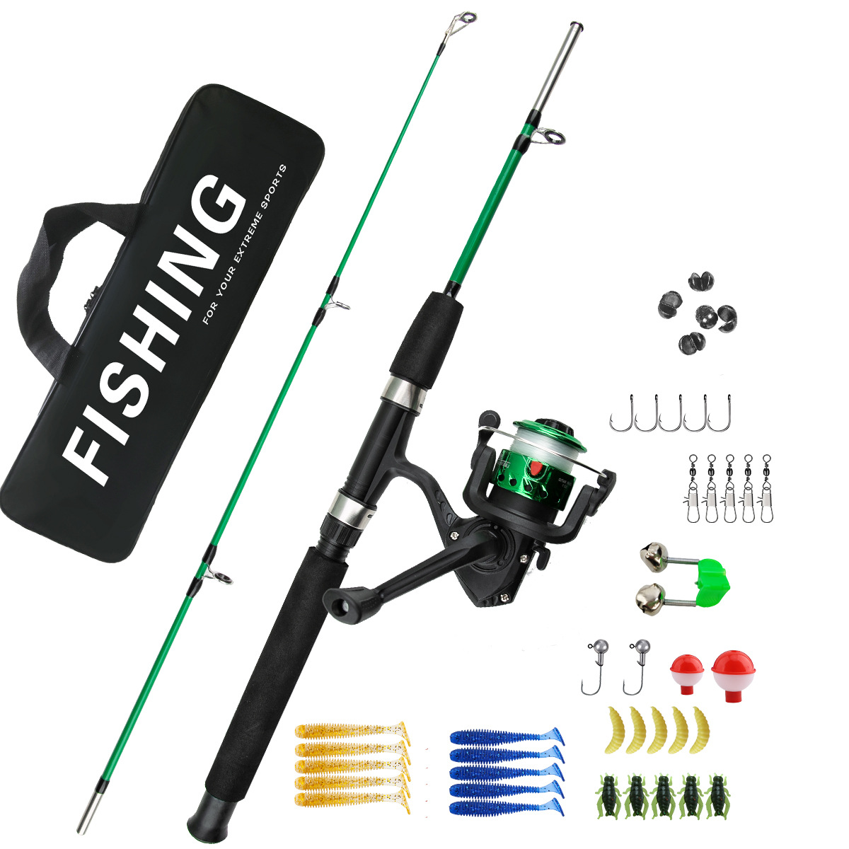 2 Sections Ice Fishing Rod Com - đánh giá và giá Fishing Equipment For Kids