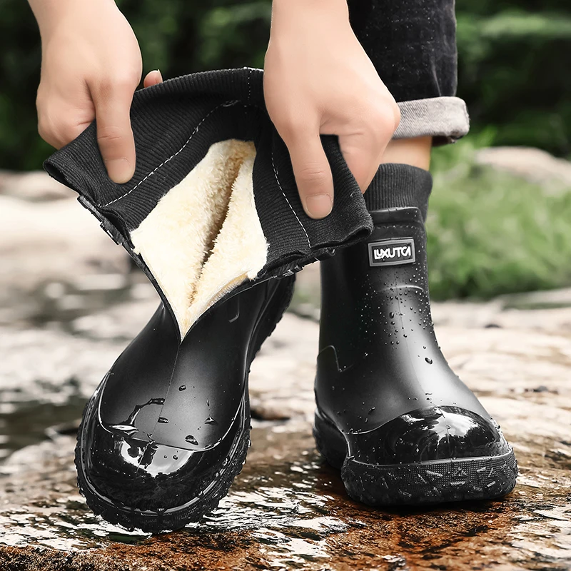 Men Winter Waterproof Rain Boo - đánh giá và giá Fishing Line