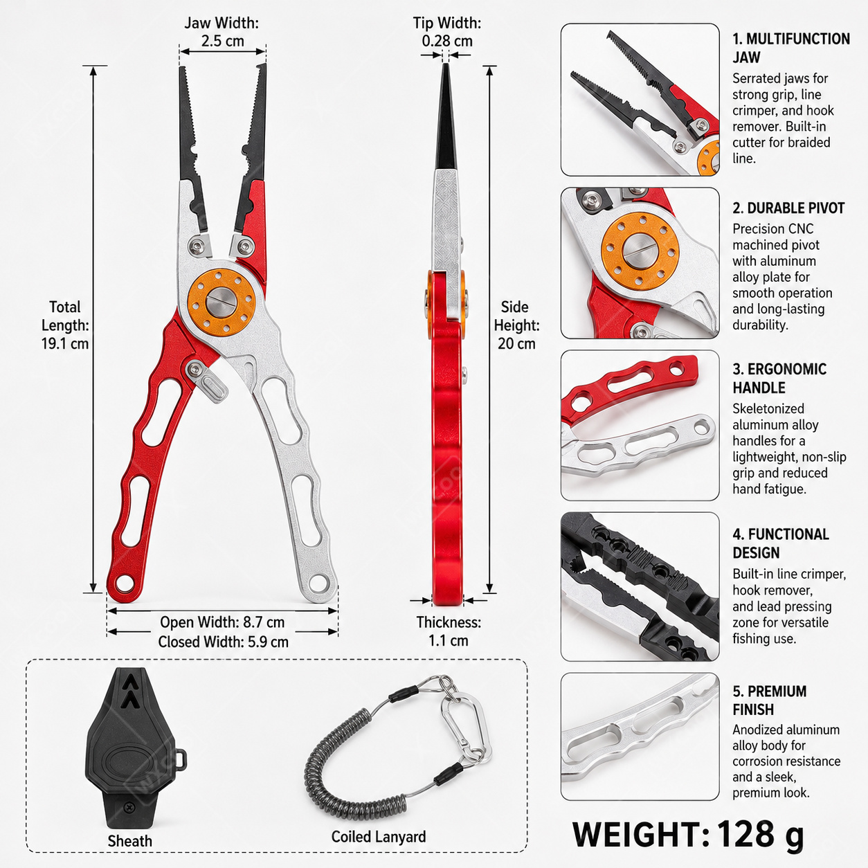WXCOO Split Ring Pliers Hook R - đánh giá và giá Saltwater Fishing Hook