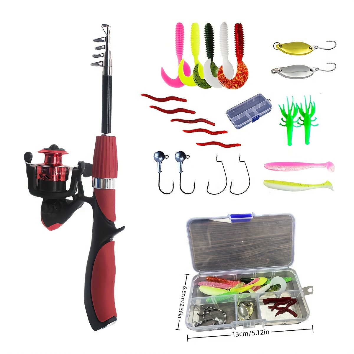 3 Piece Fishing Rod Set with T - đánh giá và giá Fishing Equipment Online