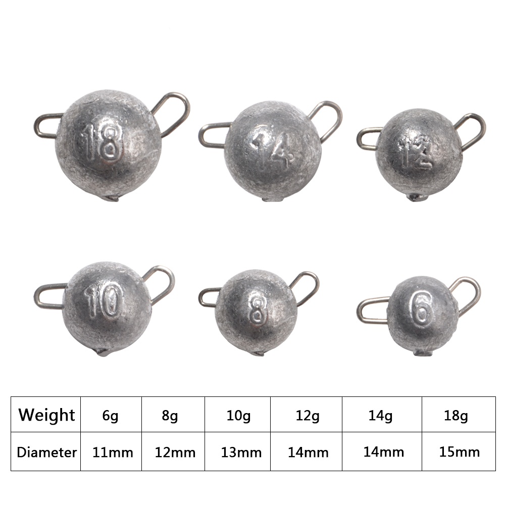FTK 5pcs Supercontinent Sinker - đánh giá và giá Jig Head Lure