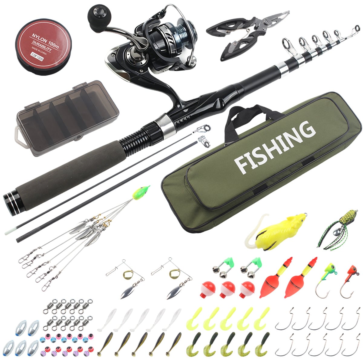 86-Piece Telescopic Fishing Ro - đánh giá và giá Fishing Equipment Online