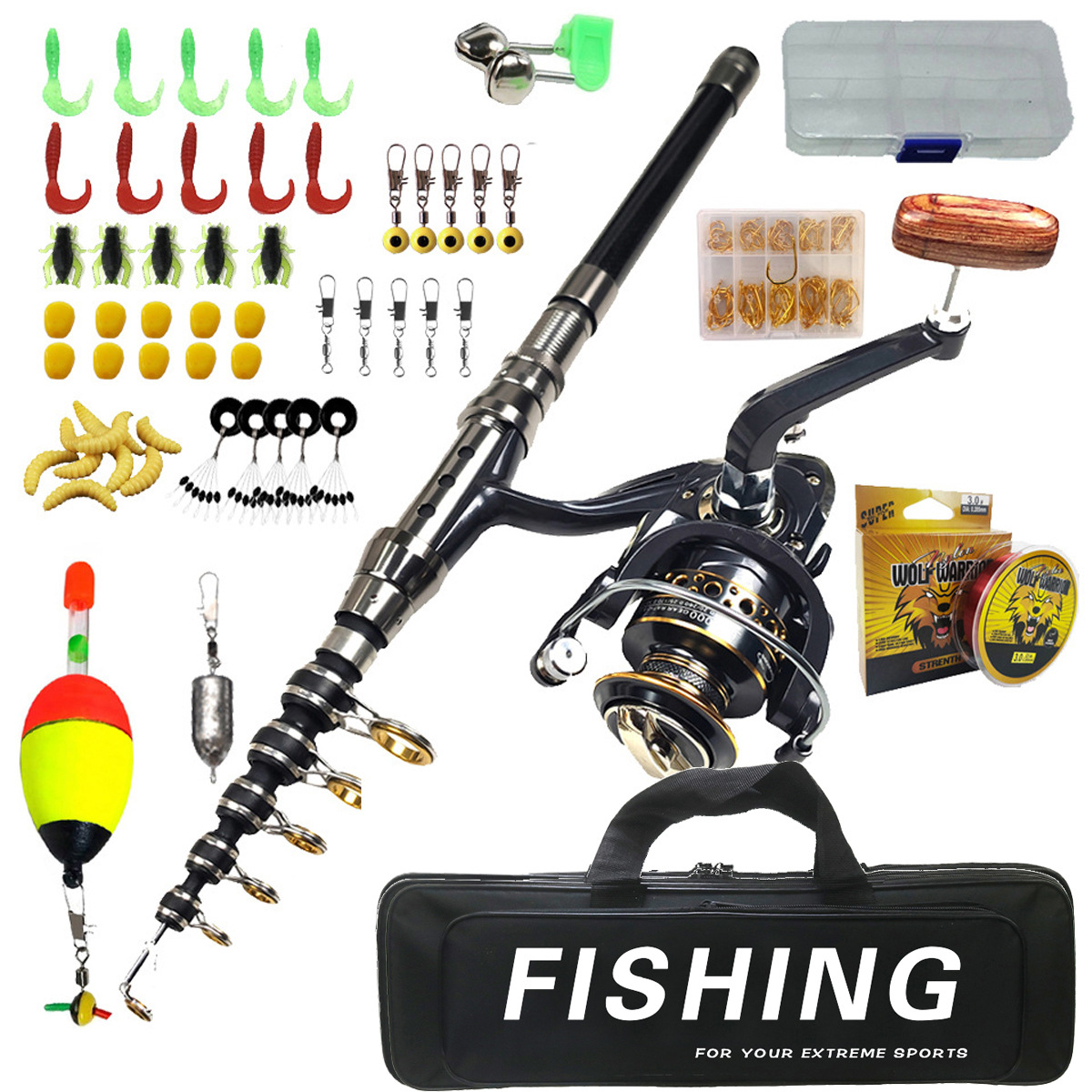 1.8m-3m Fishing Rod Set Long C - đánh giá và giá Saltwater Fishing Hook